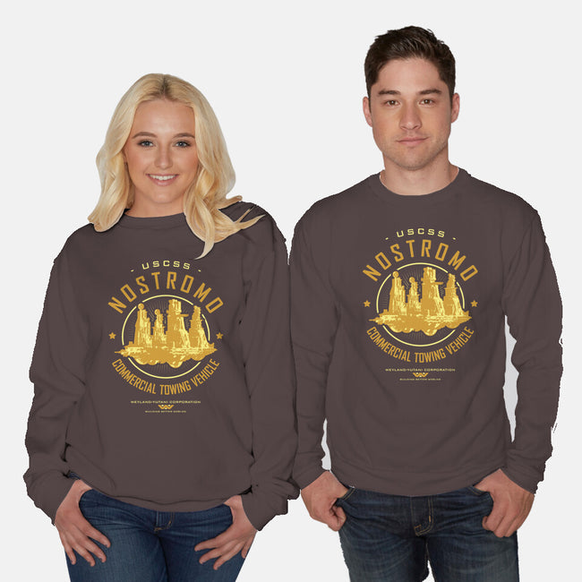 Nostromo Starfreighter-Unisex-Crew Neck-Sweatshirt-Olipop