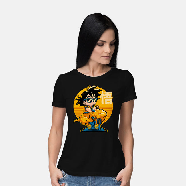 Cloud Anime Hero-Womens-Basic-Tee-Studio Mootant