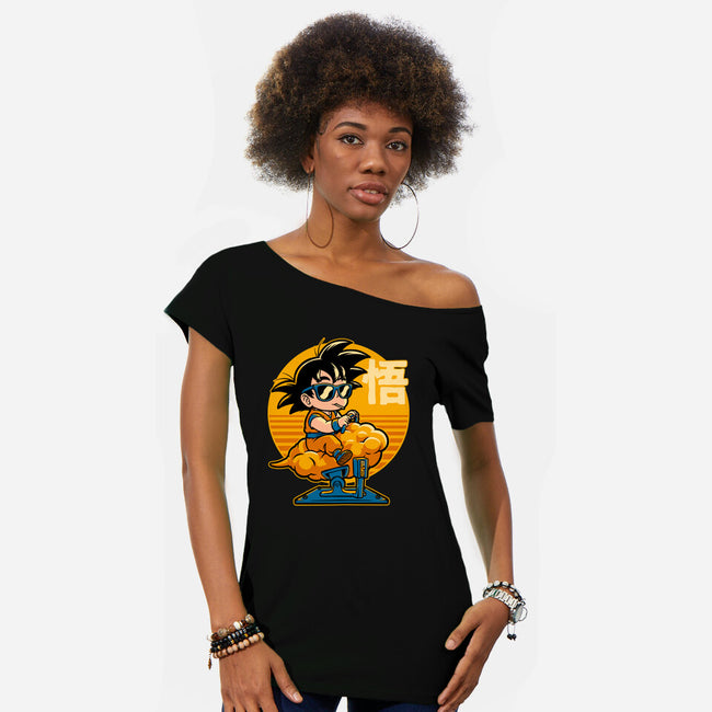 Cloud Anime Hero-Womens-Off Shoulder-Tee-Studio Mootant