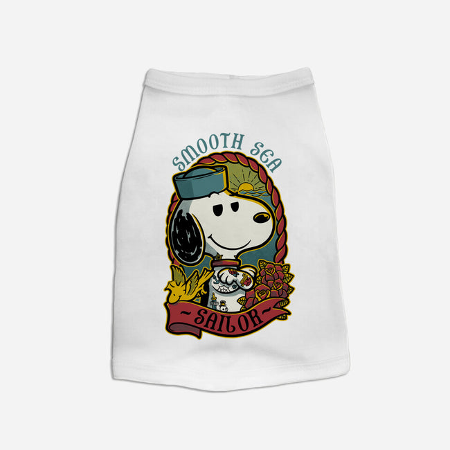 Beagle Sailor Tattoo-Cat-Basic-Pet Tank-Studio Mootant