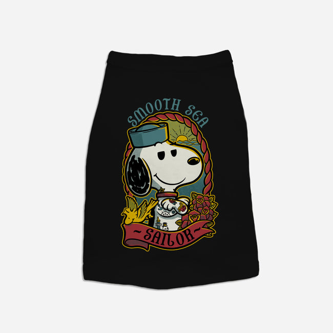 Beagle Sailor Tattoo-Dog-Basic-Pet Tank-Studio Mootant