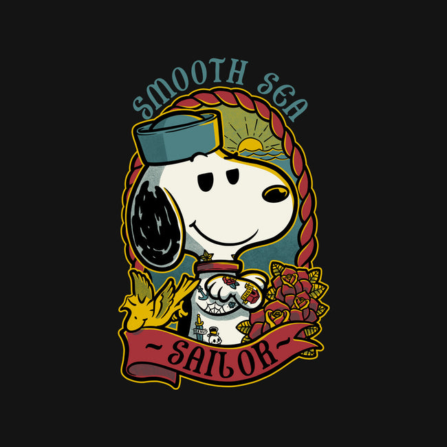 Beagle Sailor Tattoo-None-Glossy-Sticker-Studio Mootant