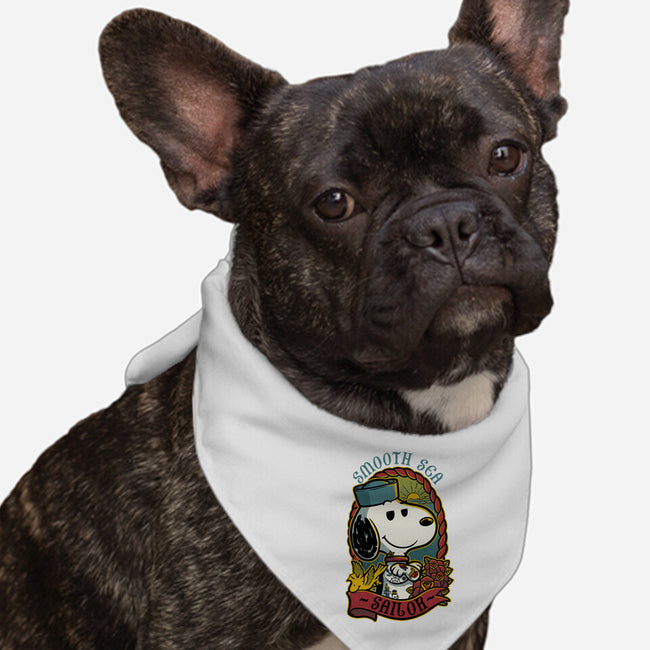 Beagle Sailor Tattoo-Dog-Bandana-Pet Collar-Studio Mootant