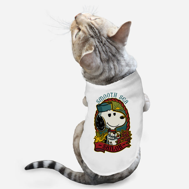 Beagle Sailor Tattoo-Cat-Basic-Pet Tank-Studio Mootant