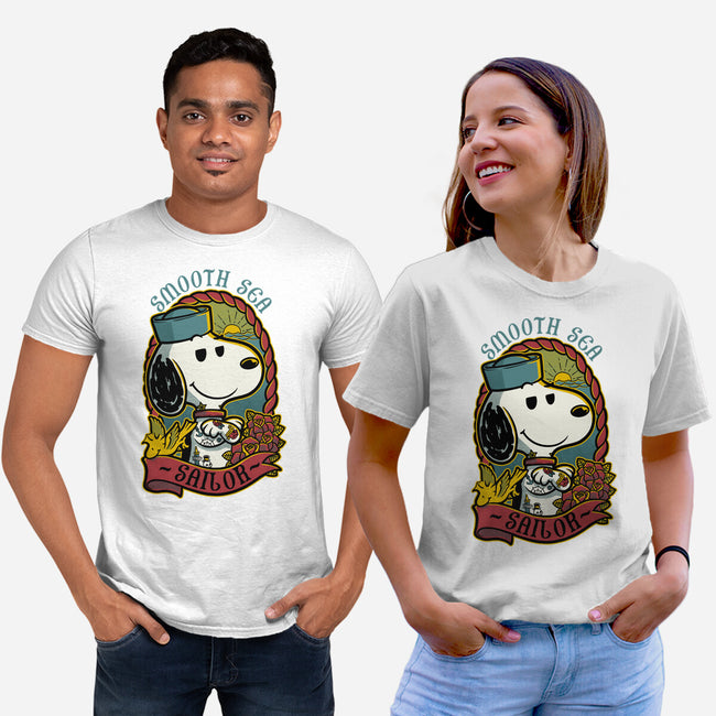 Beagle Sailor Tattoo-Unisex-Basic-Tee-Studio Mootant