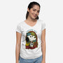 Beagle Sailor Tattoo-Womens-V-Neck-Tee-Studio Mootant