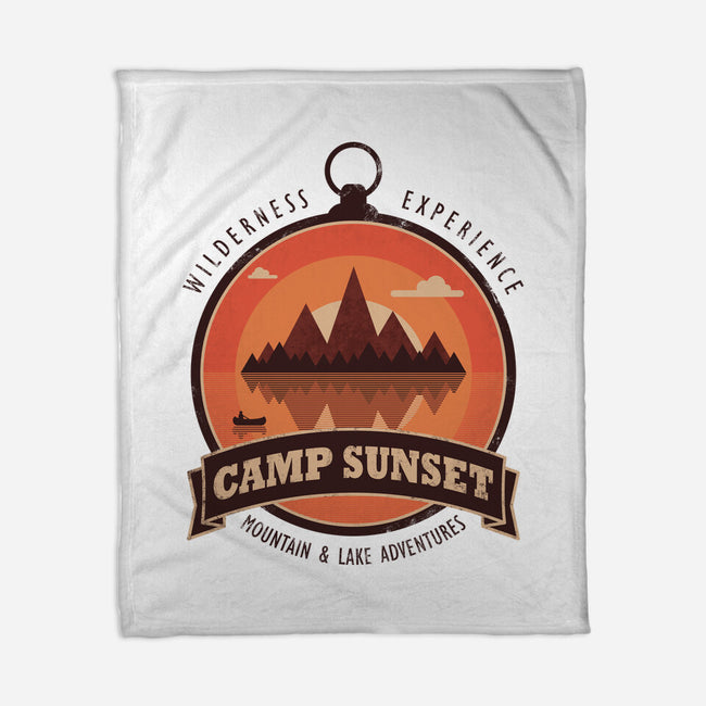 Camp Sunset-None-Fleece-Blanket-sachpica