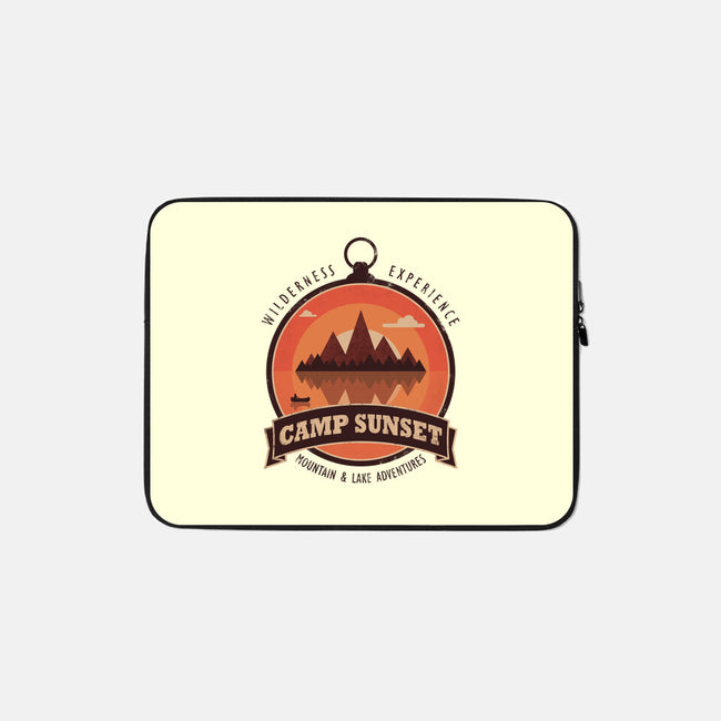 Camp Sunset-None-Zippered-Laptop Sleeve-sachpica