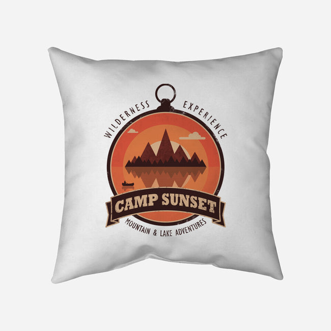 Camp Sunset-None-Non-Removable Cover w Insert-Throw Pillow-sachpica