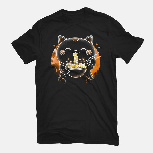 Soul Of The Ramen Cat-Womens-Basic-Tee-Donnie