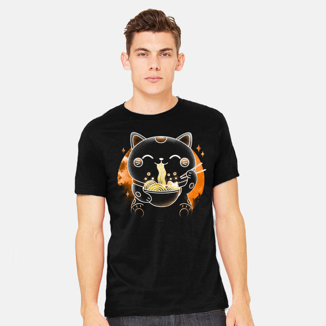 Soul Of The Ramen Cat-Mens-Heavyweight-Tee-Donnie