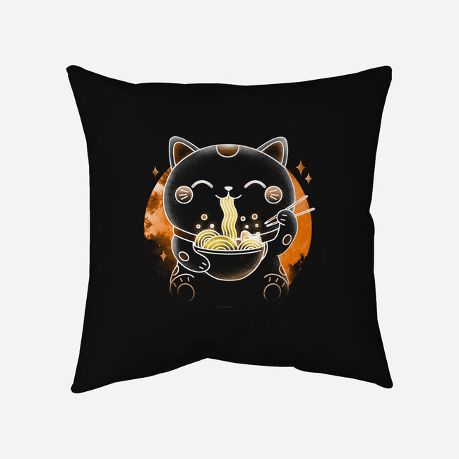 Soul Of The Ramen Cat-None-Non-Removable Cover w Insert-Throw Pillow-Donnie