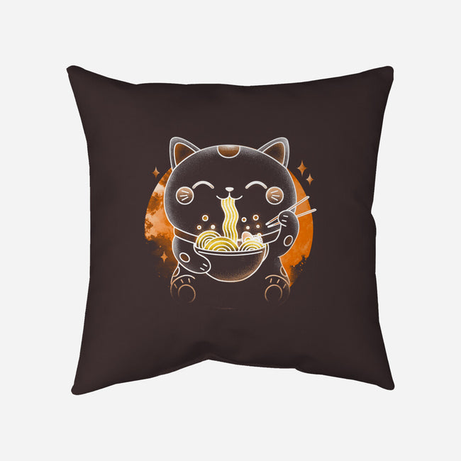 Soul Of The Ramen Cat-None-Removable Cover-Throw Pillow-Donnie