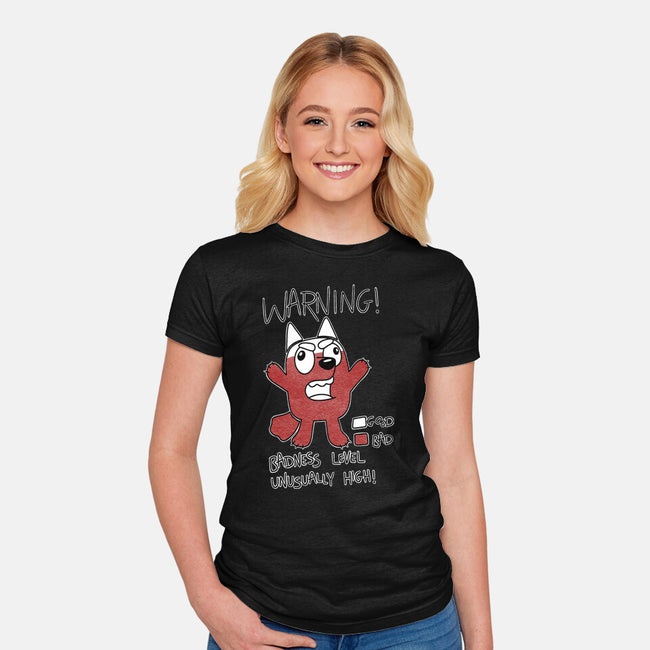 Muffin’s Badness Level-Womens-Fitted-Tee-Alexhefe