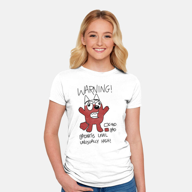 Muffin’s Badness Level-Womens-Fitted-Tee-Alexhefe