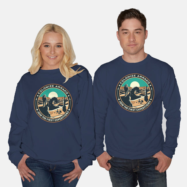 Colonize Arrakis-Unisex-Crew Neck-Sweatshirt-Dylon_G