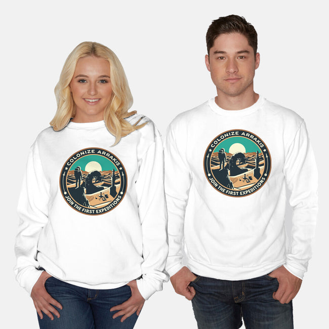 Colonize Arrakis-Unisex-Crew Neck-Sweatshirt-Dylon_G