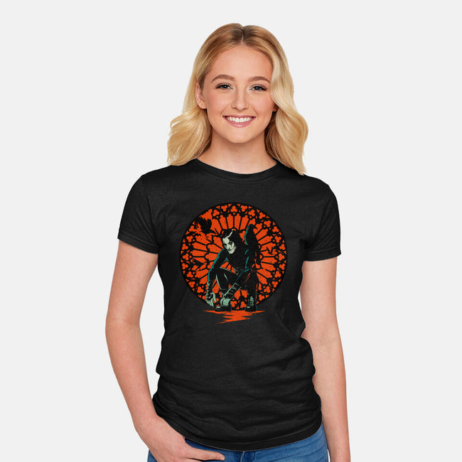 A Dark Vengeance-Womens-Fitted-Tee-Hafaell