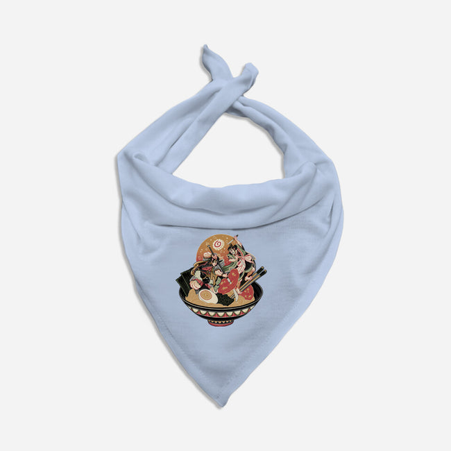 Noodle Fight-Cat-Bandana-Pet Collar-momma_gorilla