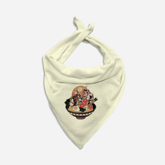 Noodle Fight-Cat-Bandana-Pet Collar-momma_gorilla