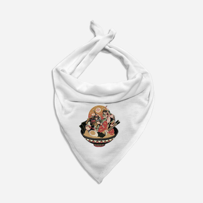 Noodle Fight-Dog-Bandana-Pet Collar-momma_gorilla