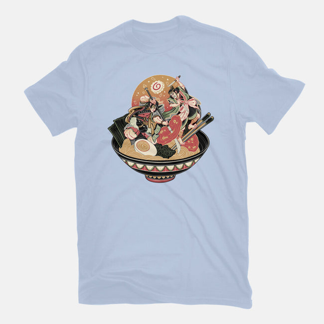 Noodle Fight-Unisex-Basic-Tee-momma_gorilla