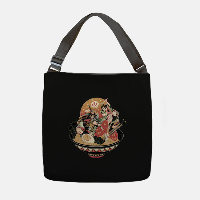 Noodle Fight-None-Adjustable Tote-Bag-momma_gorilla