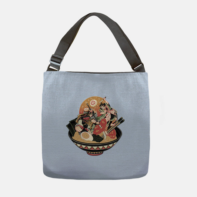 Noodle Fight-None-Adjustable Tote-Bag-momma_gorilla