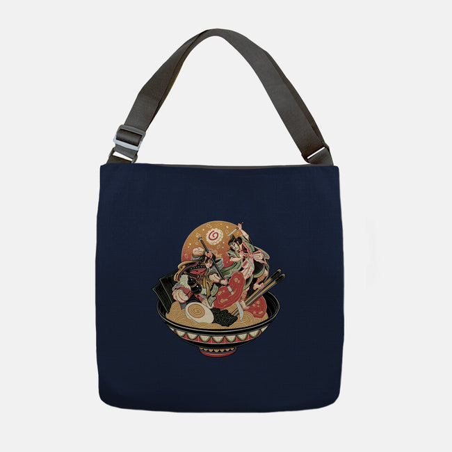 Noodle Fight-None-Adjustable Tote-Bag-momma_gorilla