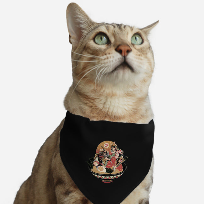 Noodle Fight-Cat-Adjustable-Pet Collar-momma_gorilla