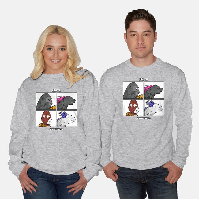 Kaiju Days-Unisex-Crew Neck-Sweatshirt-spoilerinc