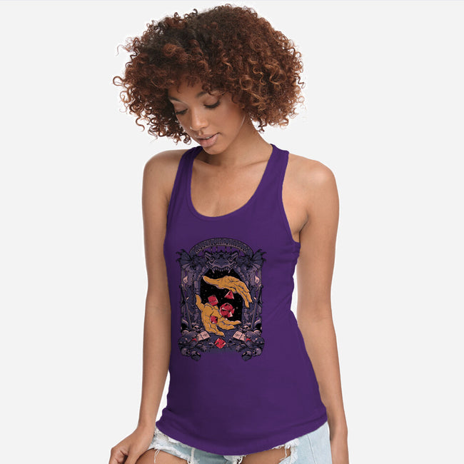 Dungeon Master Second Edition-Womens-Racerback-Tank-Hafaell