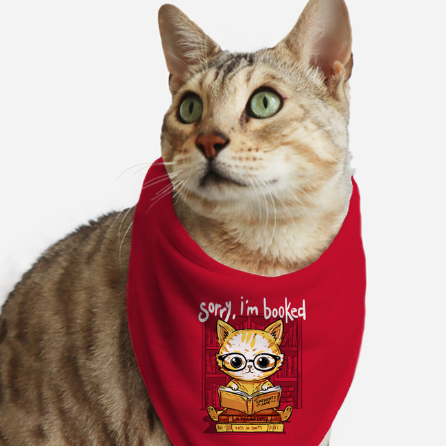 Sorry I Am Booked-Cat-Bandana-Pet Collar-kharmazero