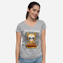 Sorry I Am Booked-Womens-V-Neck-Tee-kharmazero