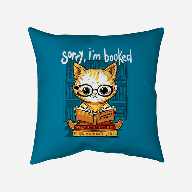 Sorry I Am Booked-None-Removable Cover w Insert-Throw Pillow-kharmazero