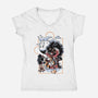 Moonlight Duet-Womens-V-Neck-Tee-Henrique Torres