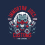 Immortan Joe's Customs-Womens-V-Neck-Tee-Woah Jonny