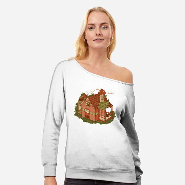 Cottage Kittens-Womens-Off Shoulder-Sweatshirt-tobefonseca