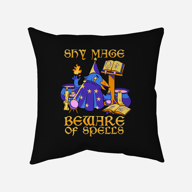 Shy Mage-None-Removable Cover-Throw Pillow-FunkVampire