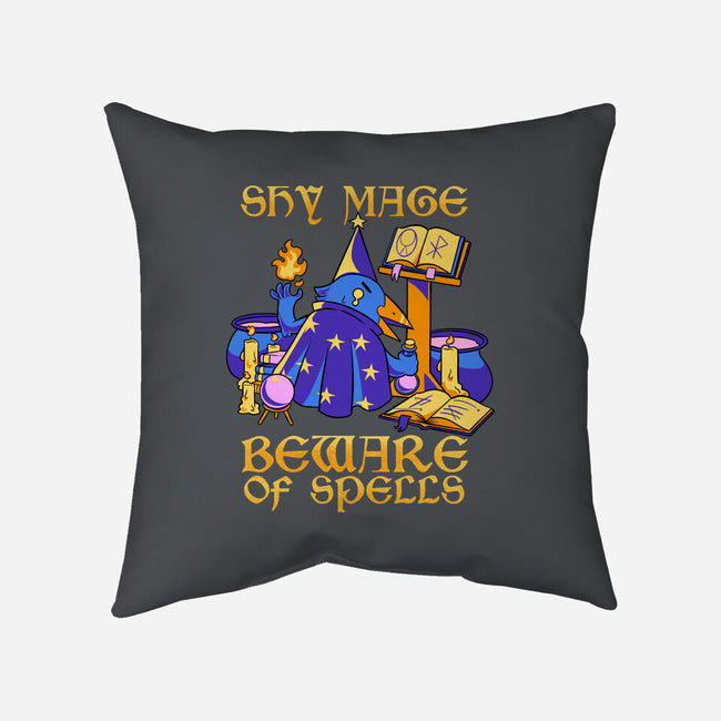 Shy Mage-None-Removable Cover-Throw Pillow-FunkVampire