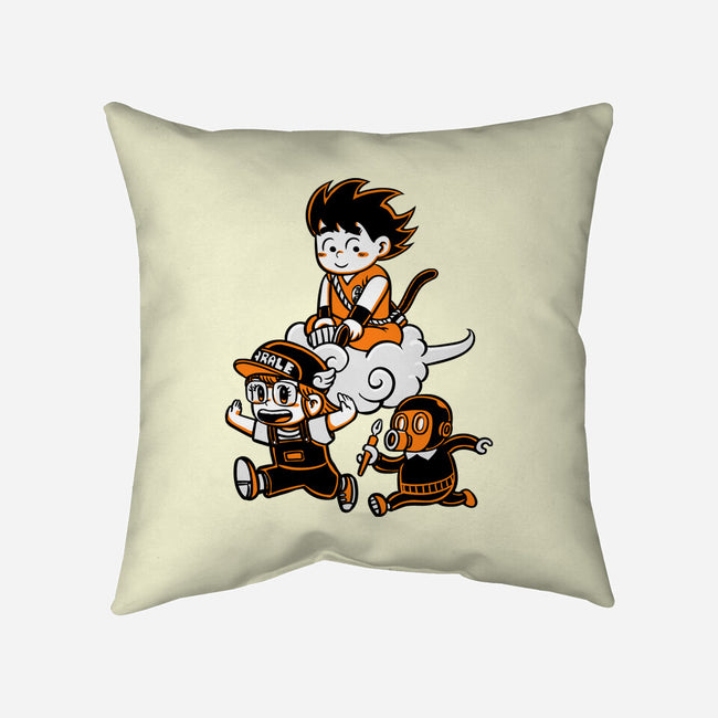 Childhood Friends-None-Non-Removable Cover w Insert-Throw Pillow-naomori