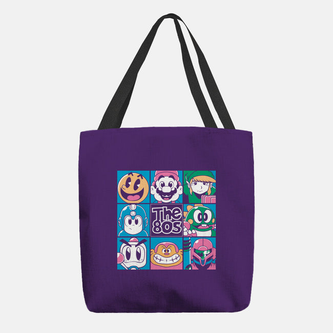 The 80s Games-None-Basic Tote-Bag-Planet of Tees