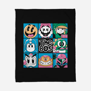 The 80s Games-None-Fleece-Blanket-Planet of Tees