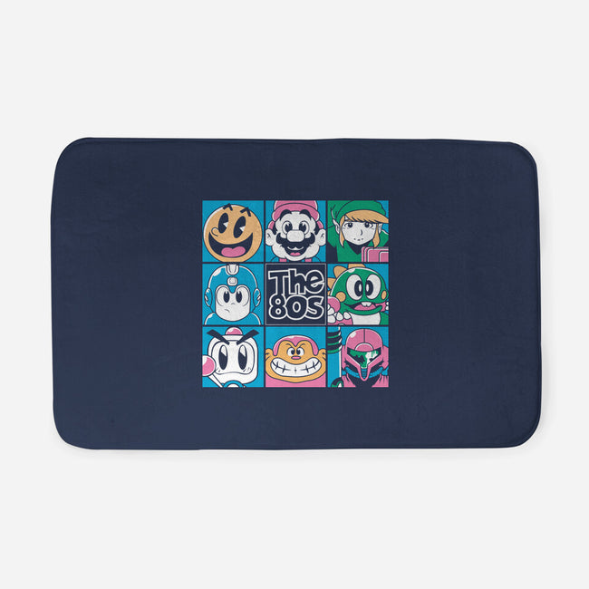 The 80s Games-None-Memory Foam-Bath Mat-Planet of Tees