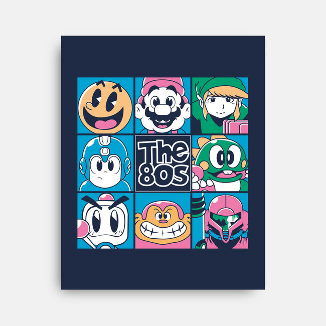 The 80s Games-None-Stretched-Canvas-Planet of Tees