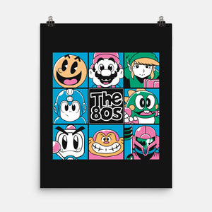 The 80s Games-None-Matte-Poster-Planet of Tees