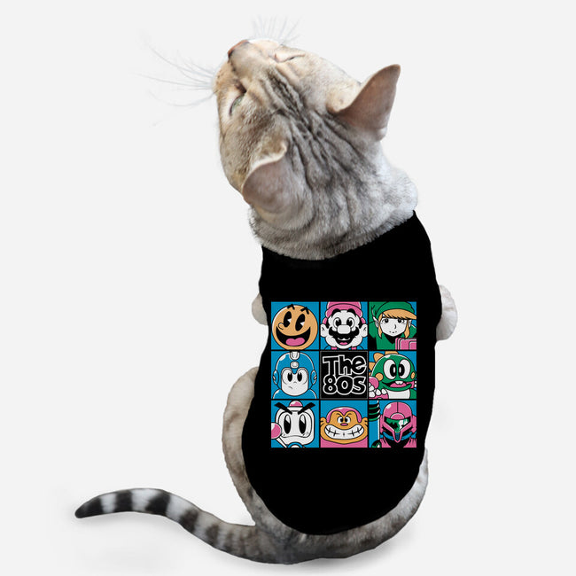 The 80s Games-Cat-Basic-Pet Tank-Planet of Tees