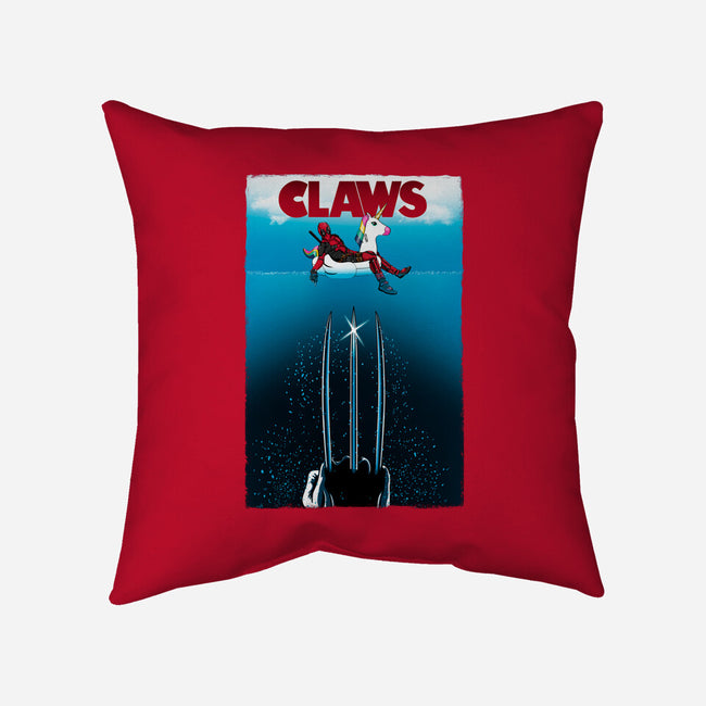 CLAWS-None-Non-Removable Cover w Insert-Throw Pillow-Fran