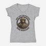 Only You Can Prevent Book Burnings-Womens-V-Neck-Tee-kg07