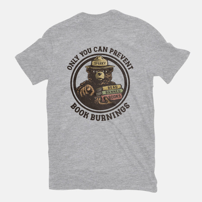 Only You Can Prevent Book Burnings-Unisex-Basic-Tee-kg07